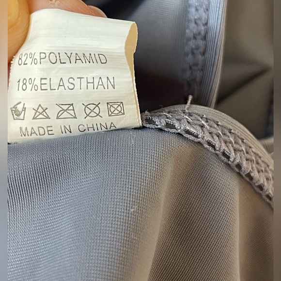 L'Amorae Women’s Sexy Plunging Neck Tie Backless Bodysuit Swimsuit Size M - Picture 10 of 12